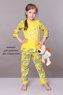 Пижама детская для девочек с рюшем dpl-1124